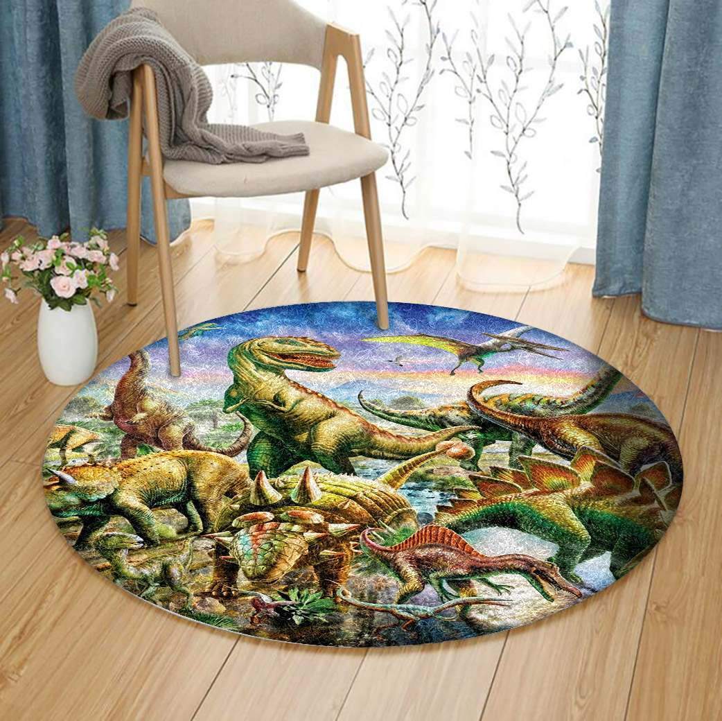 Dinosaurs Limited Edition Round Rug