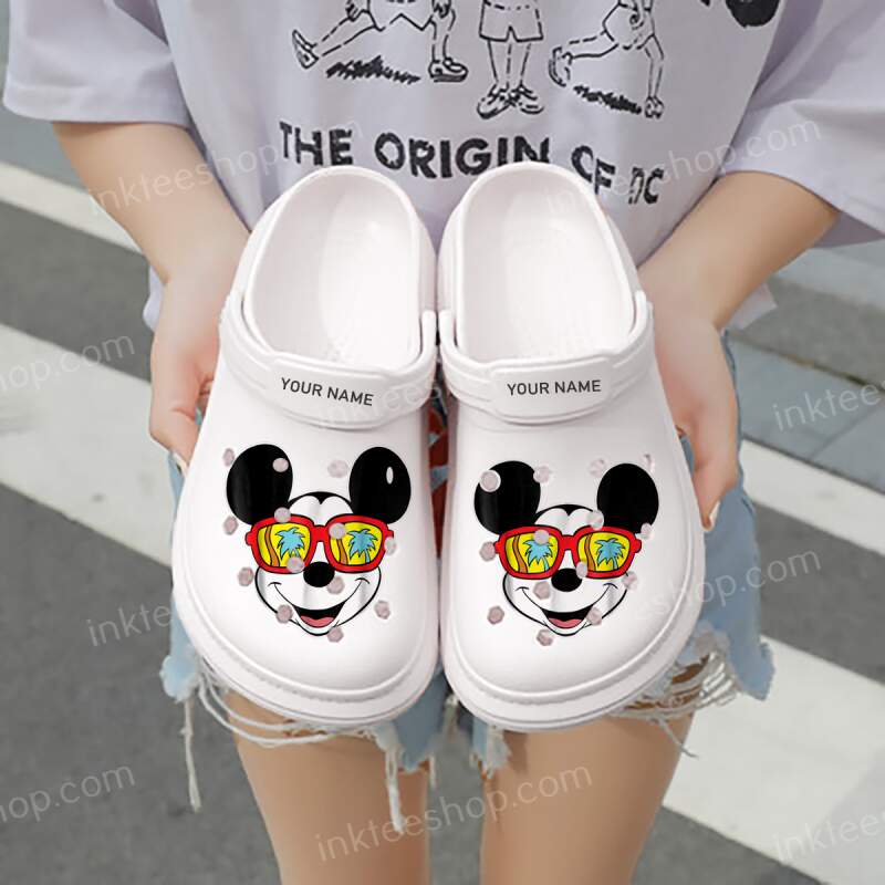 Disney Mickey Island Sunglasses Crocs Clog Shoes
