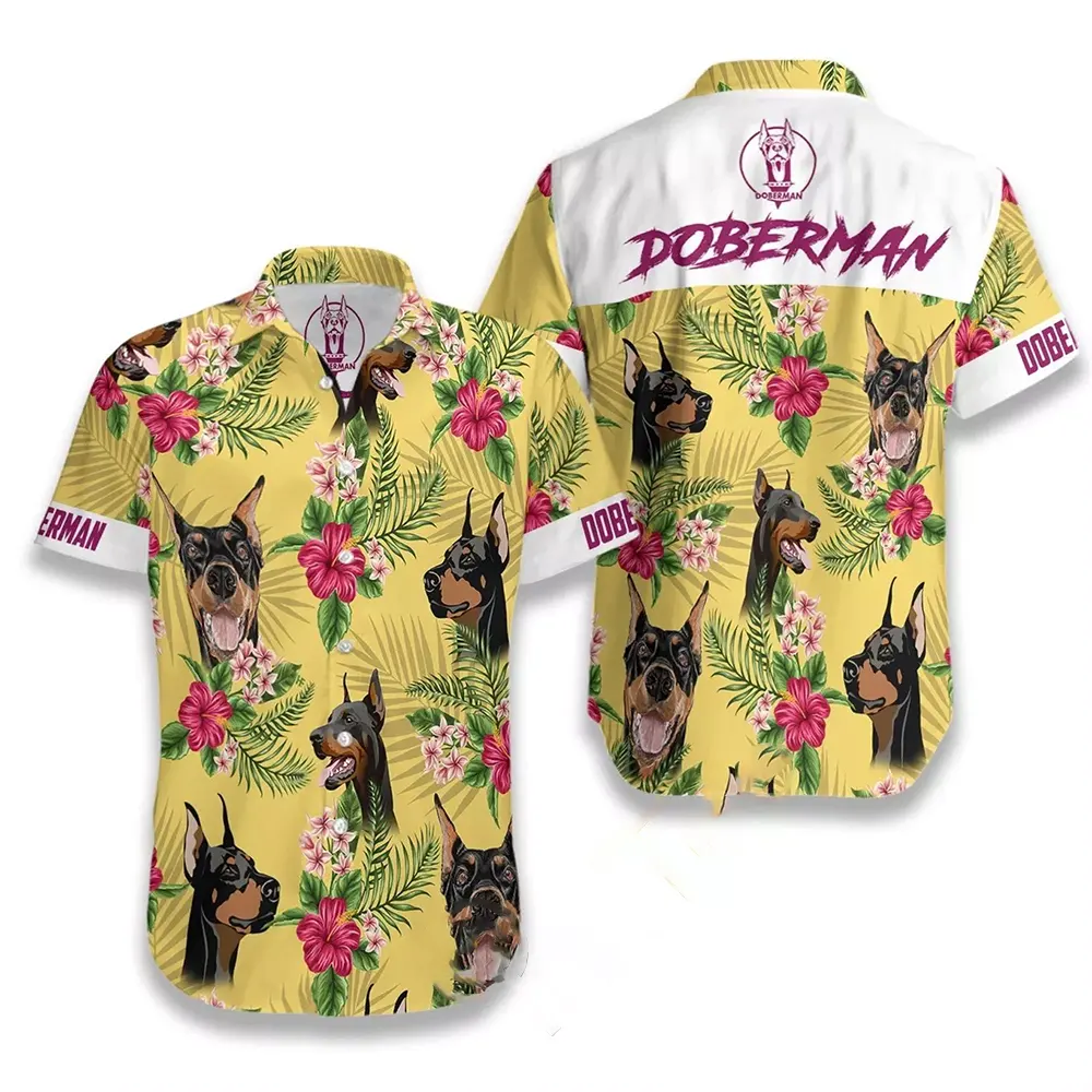 Doberman Pinscher Hawaiian shirts