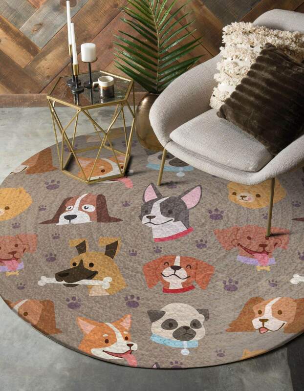 Dog Limited Edition Round Rug