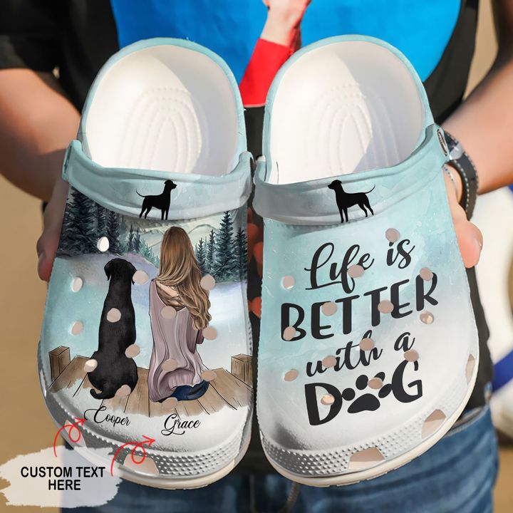 Dog Personalized Life Is Better With A Crocs Clog Shoes
