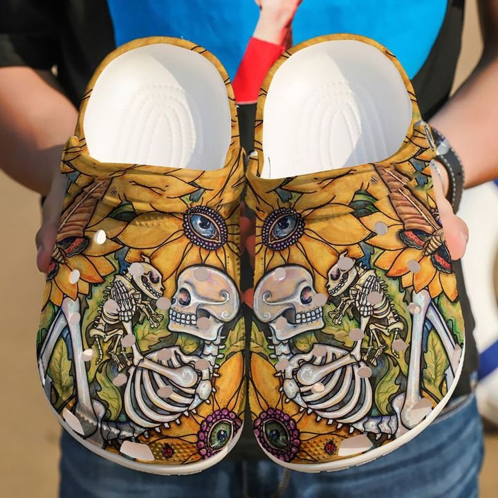 Dog Skeleton Crocs Clog Shoes