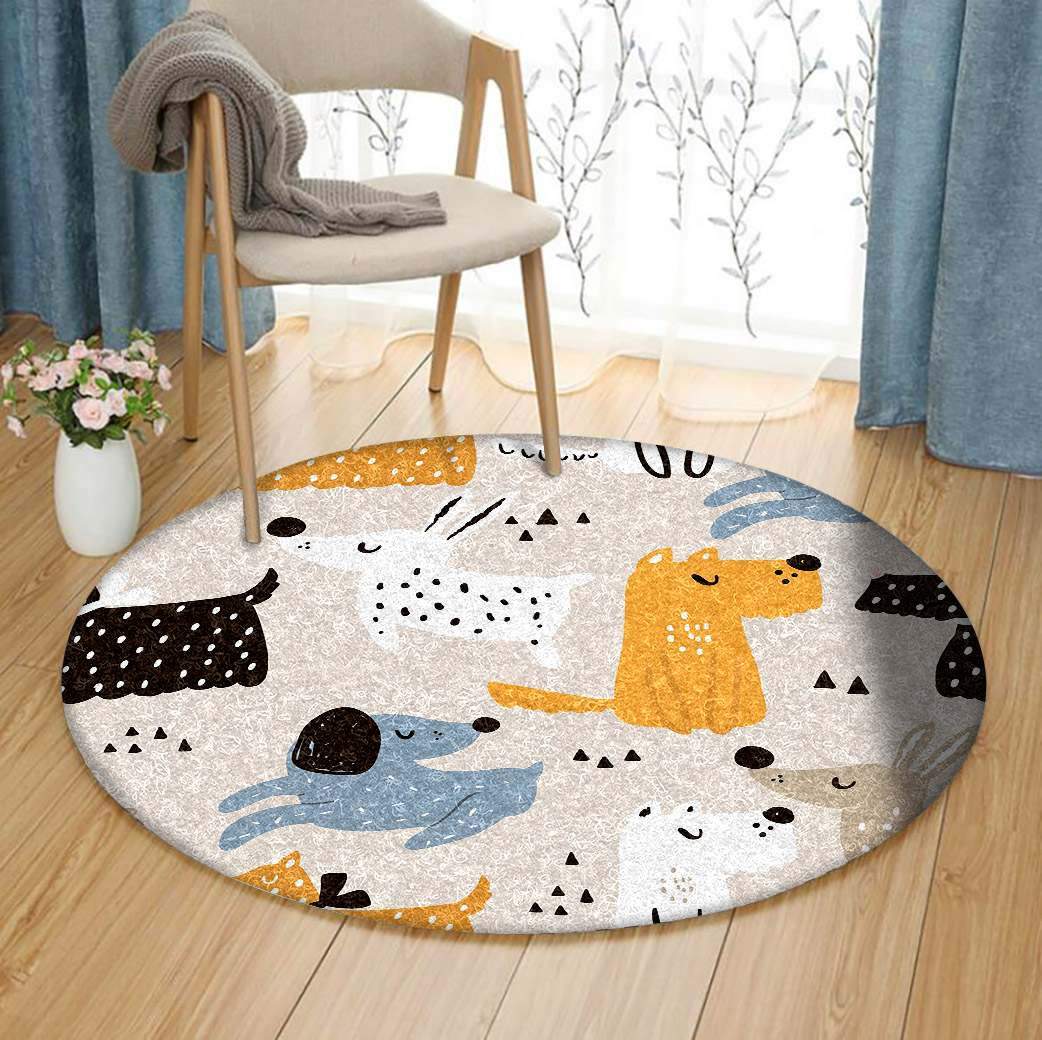 Dogs Limited Edition Round Rug