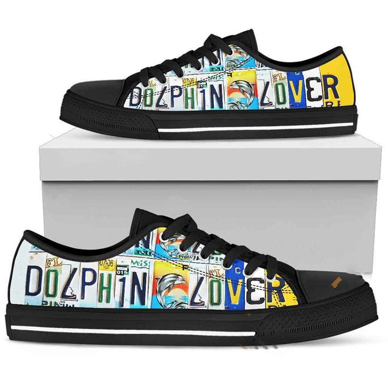 Dolphin Lover Low Top Shoes