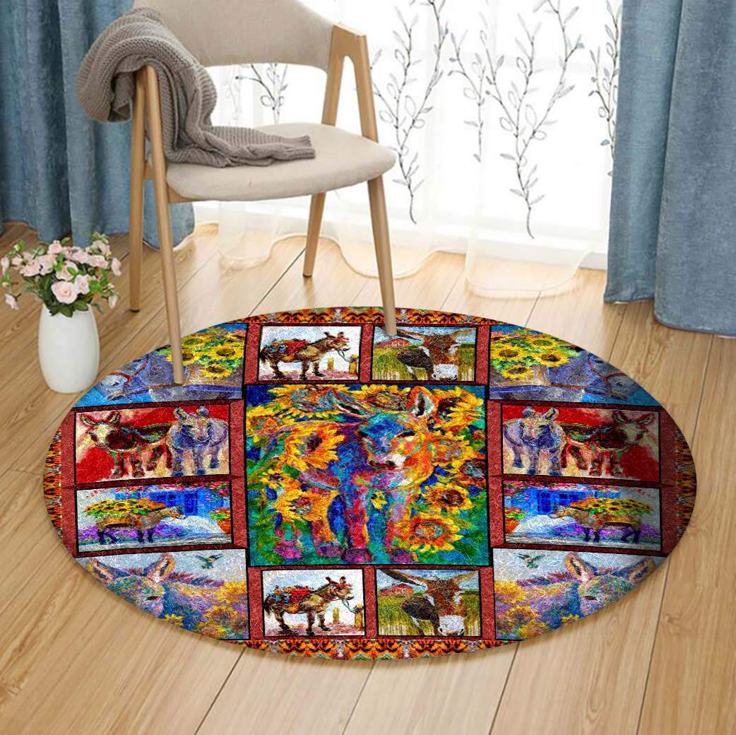 Donkey Limited Edition Round Rug