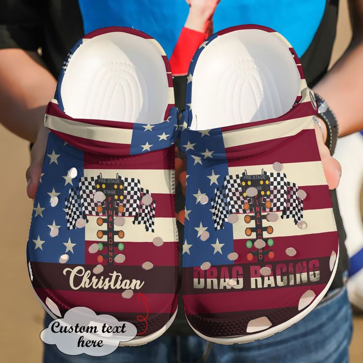 Drag Racing Personalized Crocs Clog Shoes