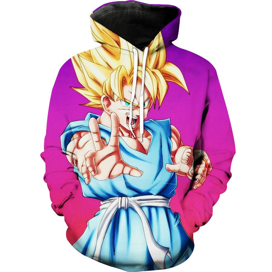 Dragon Ball Gt Goku Blue Goku Dragon Ball Z Hoodie 3D