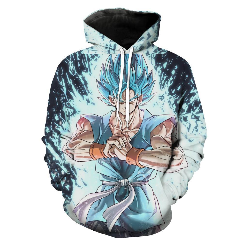 Dragon Ball Gt Goku Ssj Blue Goku Gt Hoodie 3D