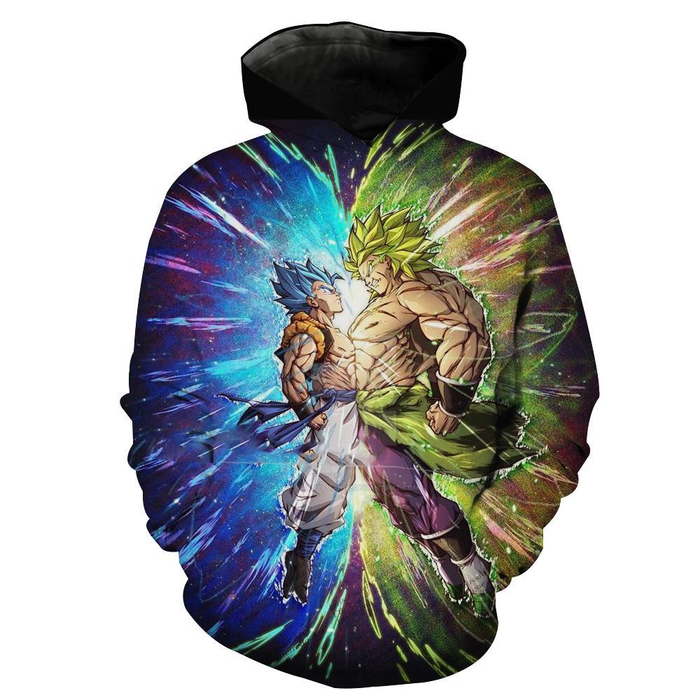 Dragon Ball Super Gogeta Blue Vs Broly Ssj Gogeta Broly Hoodie 3D