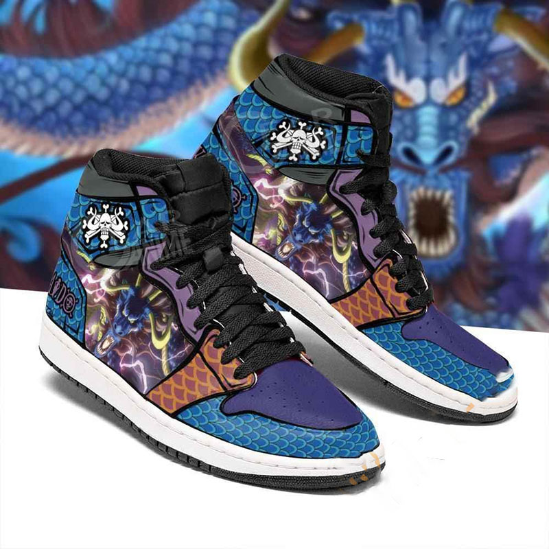 Dragon Kaido Yonko One Piece Sneakers Anime Air Jordan Shoes