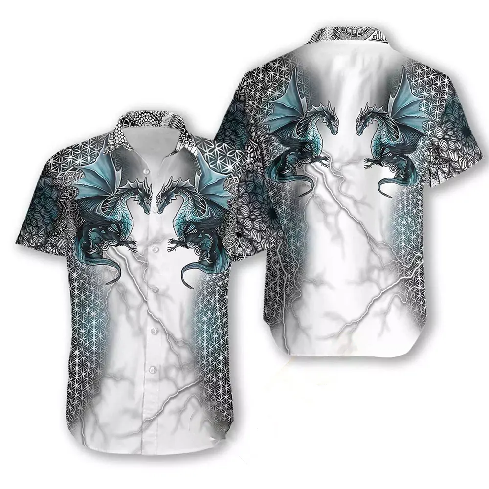 Dragon Tattoo 3d Hawaiian shirts