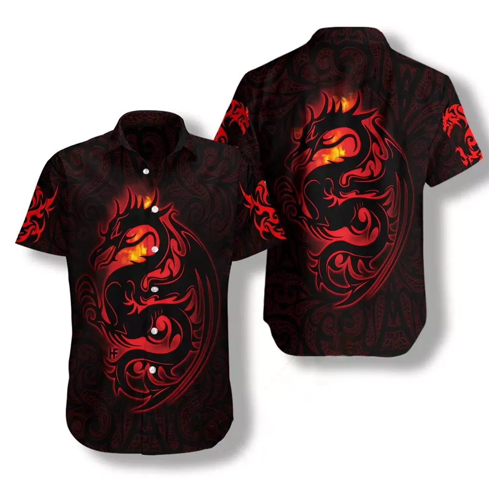 Dragon Tribal Tattoo Art Hawaiian shirts