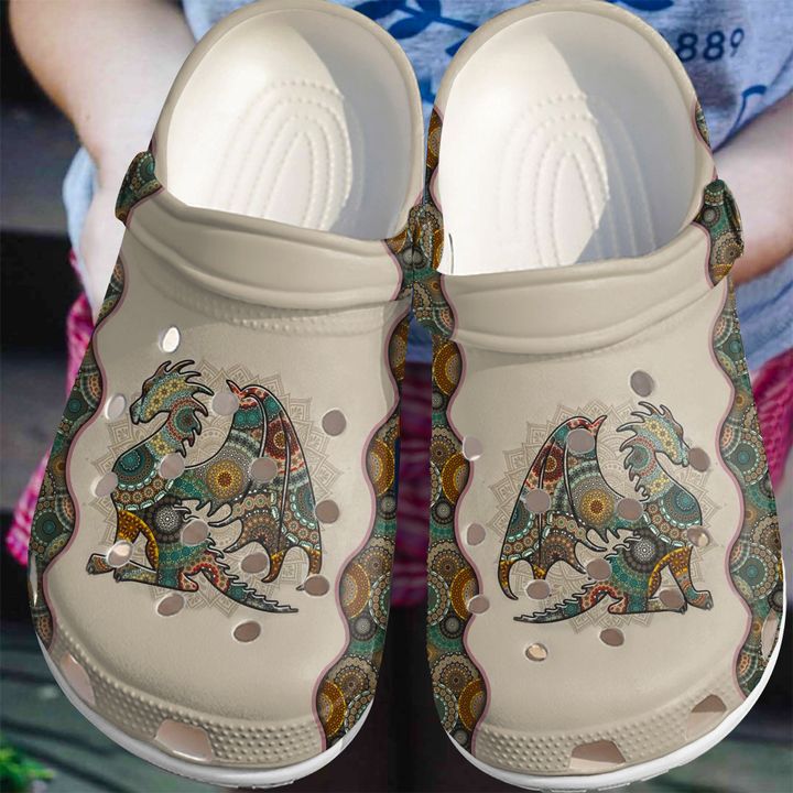 Dragon Unique Crocs Clog Shoes