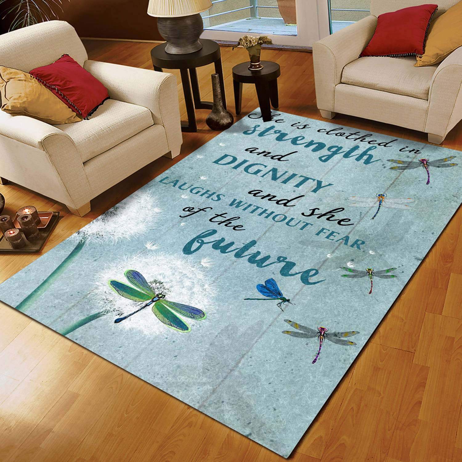 Dragonfly Dandelion Limited Edition Rug
