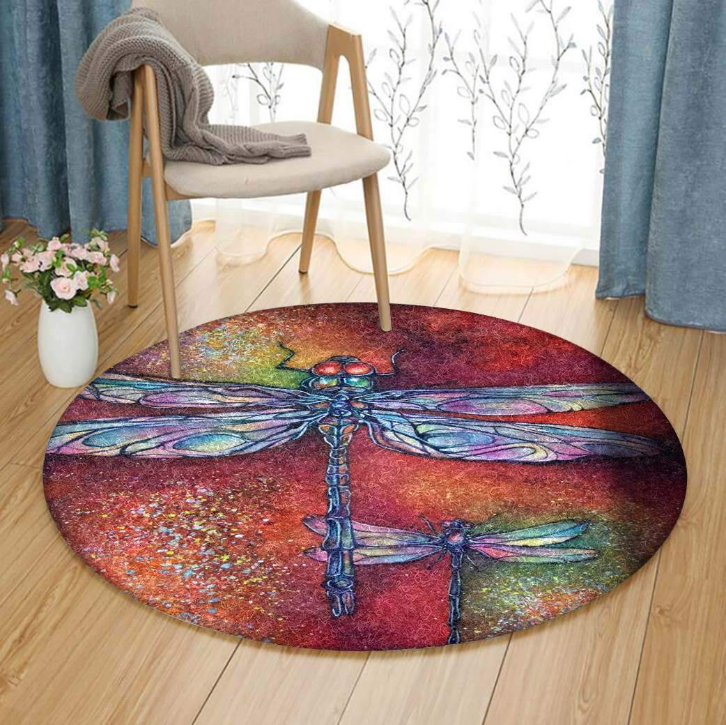 Dragonfly Limited Edition Round Rug