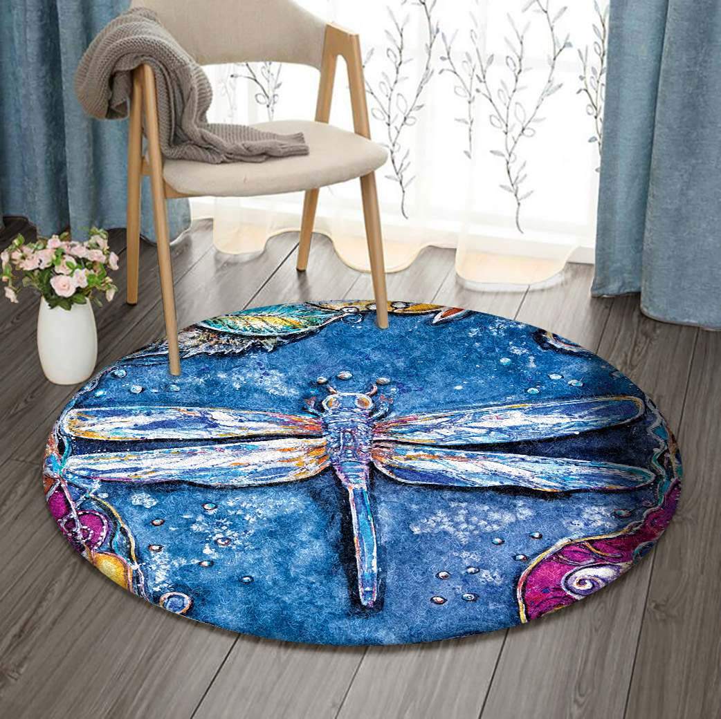 Dragonfly Limited Edition Round Rug