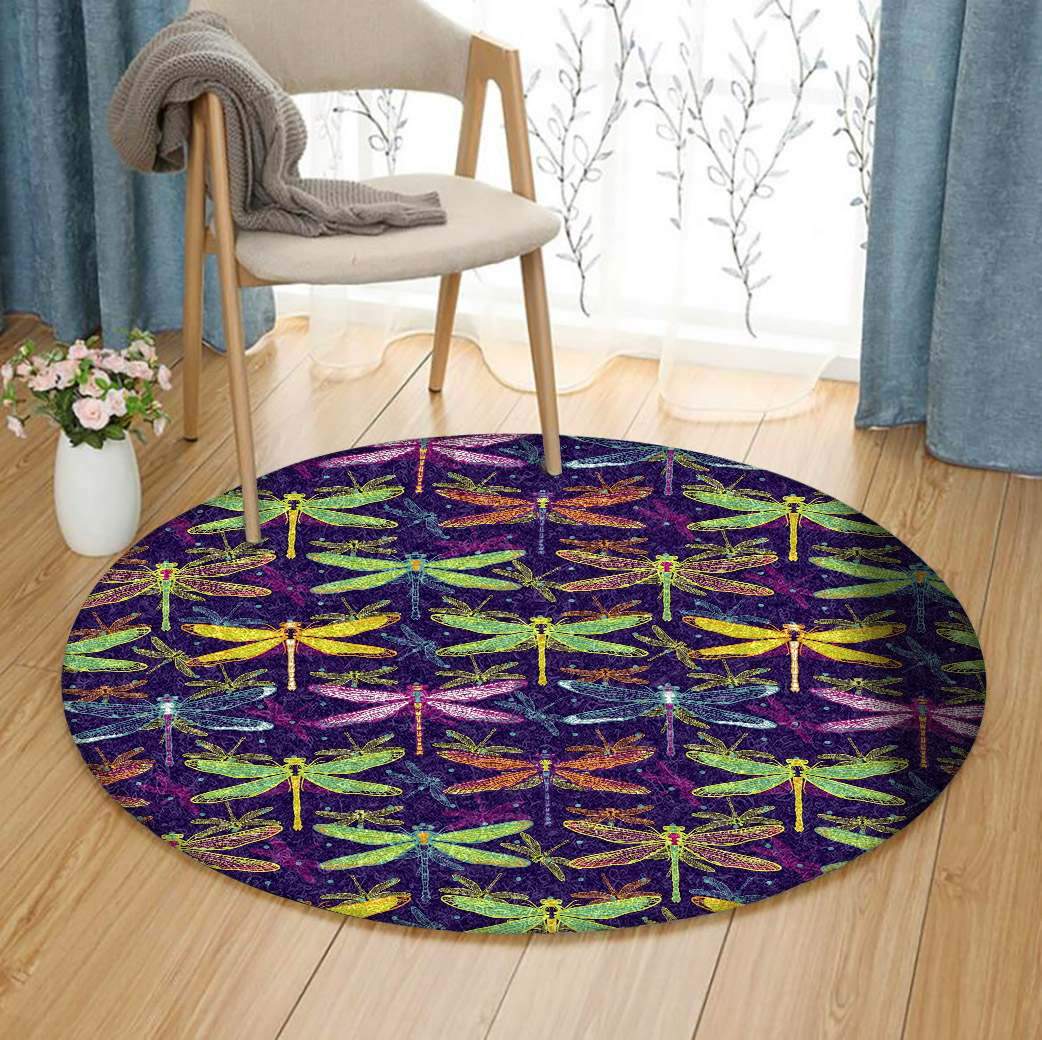 Dragonfly Limited Edition Round Rug