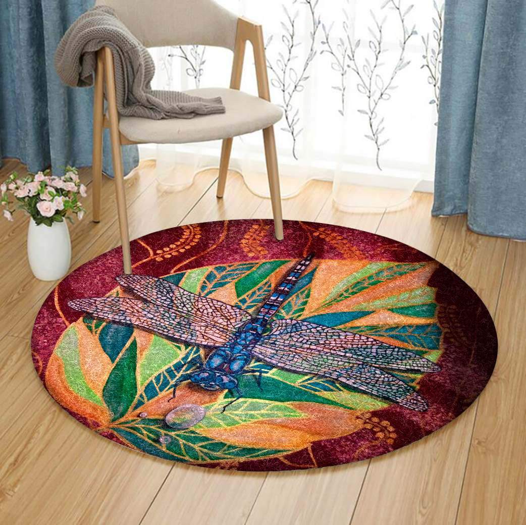 Dragonfly Limited Edition Round Rug