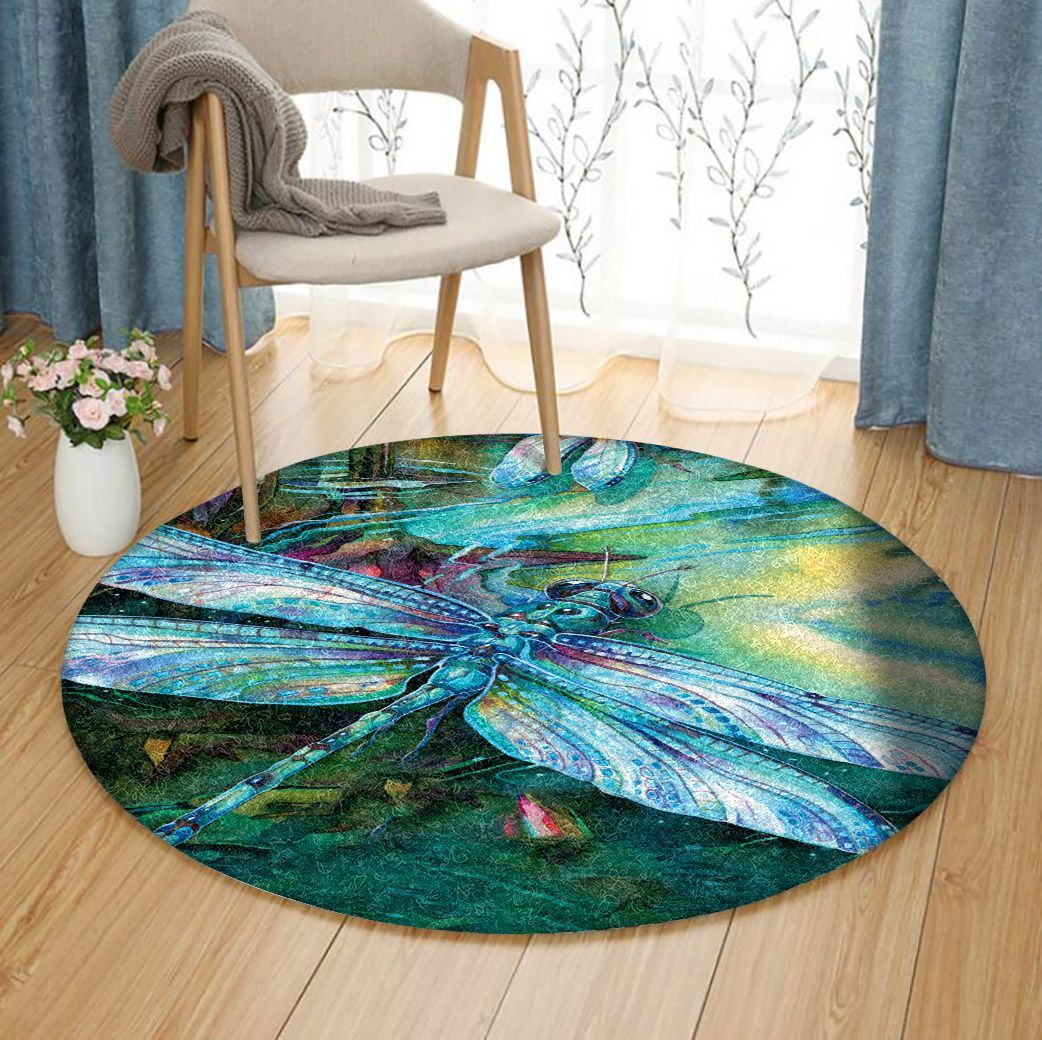 Dragonfly Limited Edition Round Rug