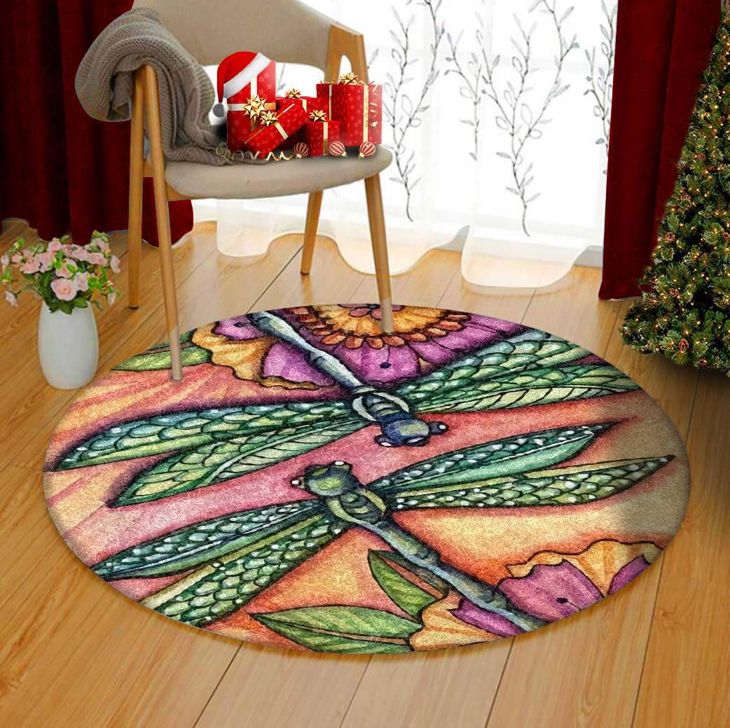Dragonfly Limited Edition Round Rug