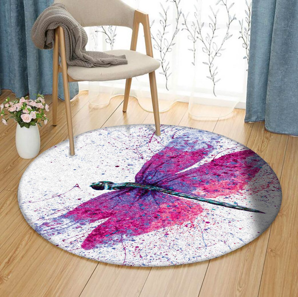 Dragonfly Limited Edition Round Rug