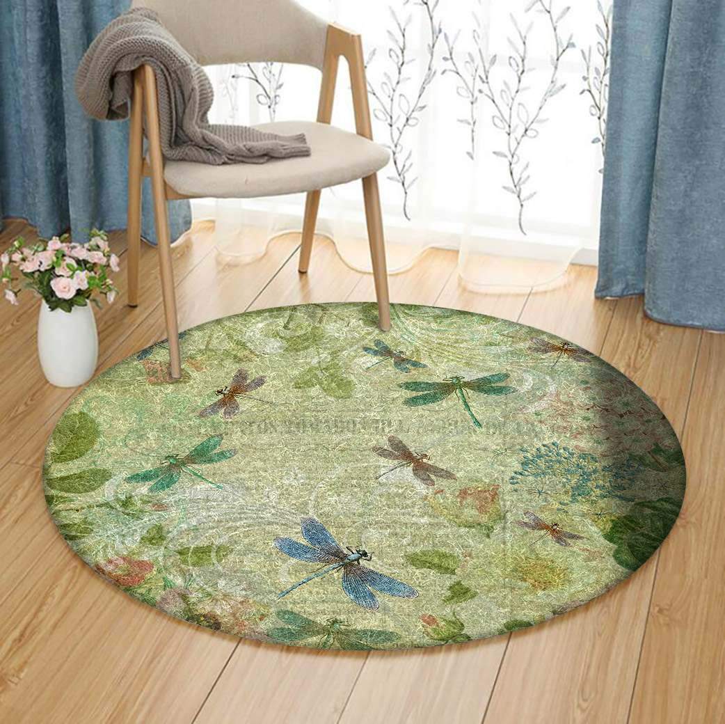 Dragonfly Limited Edition Round Rug