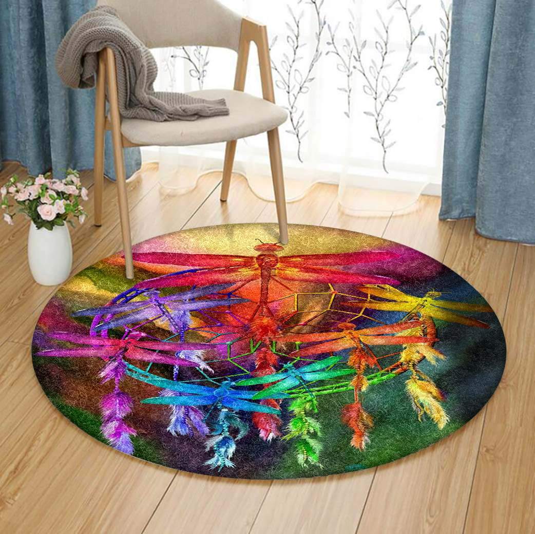 Dragonfly Limited Edition Round Rug