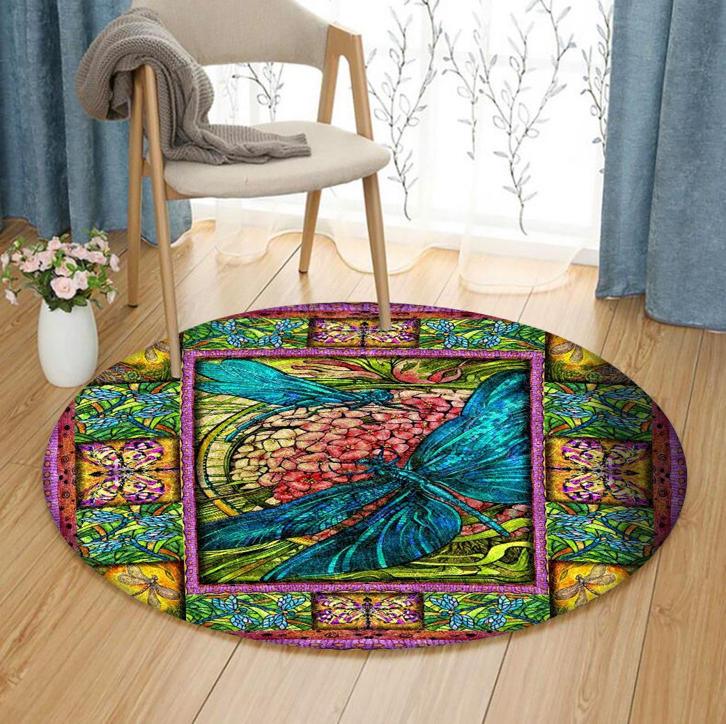 Dragonfly Limited Edition Round Rug