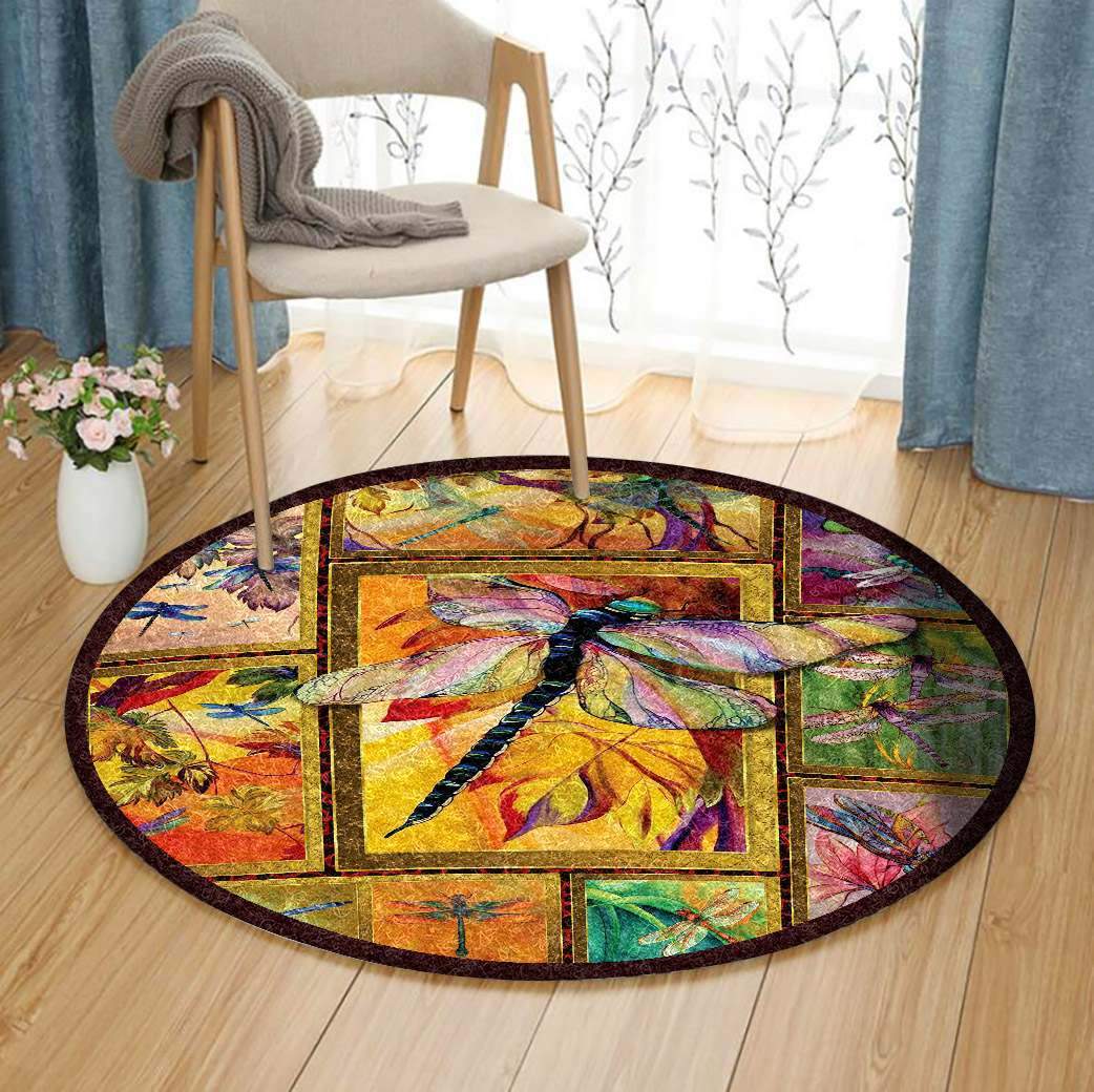 Dragonfly Limited Edition Round Rug