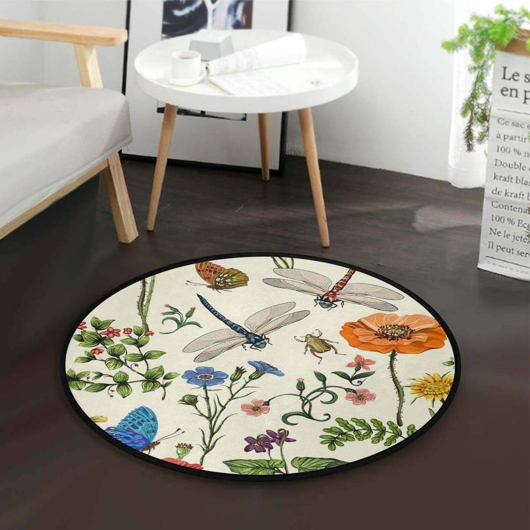 Dragonfly Limited Edition Round Rug