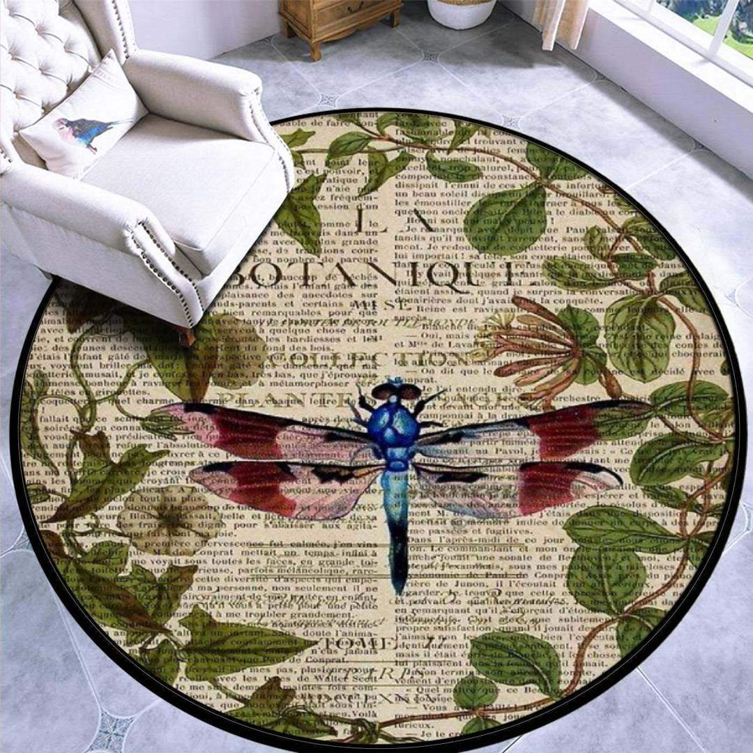Dragonfly Limited Edition Round Rug