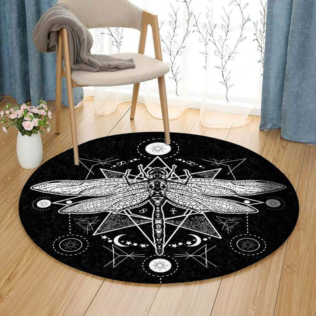 Dragonfly Limited Edition Round Rug