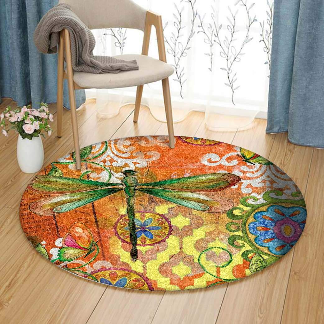 Dragonfly Limited Edition Round Rug