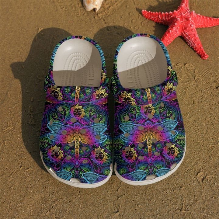 Dragonfly Mandala Crocs Clog Shoes