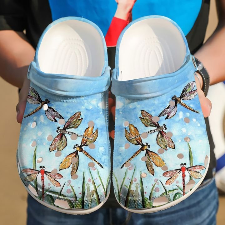 Dragonfly Crocs Clog Shoes