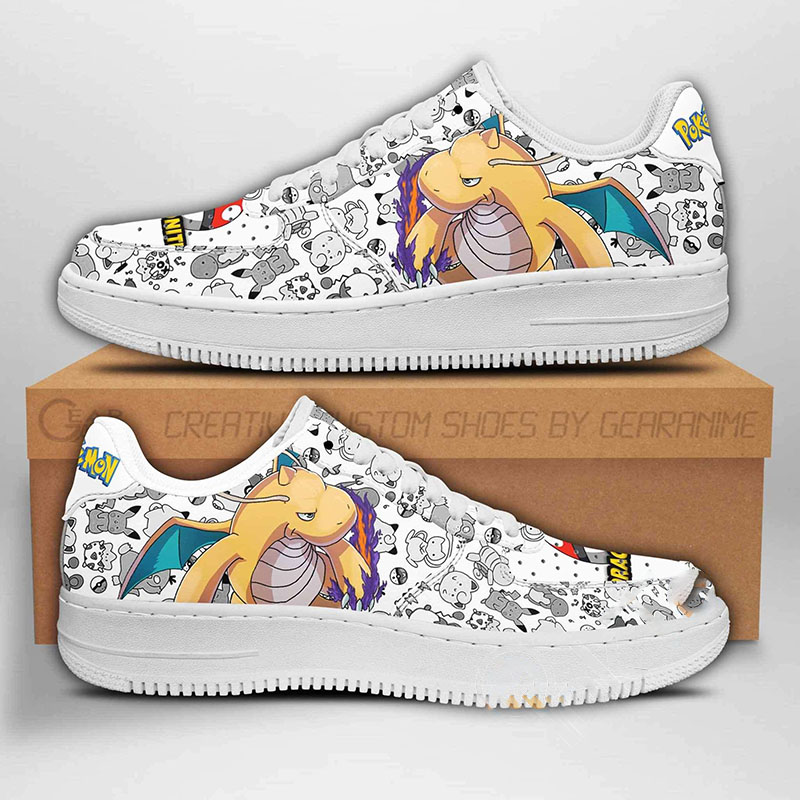 Dragonite Pokemon Nike Air Force Shoes