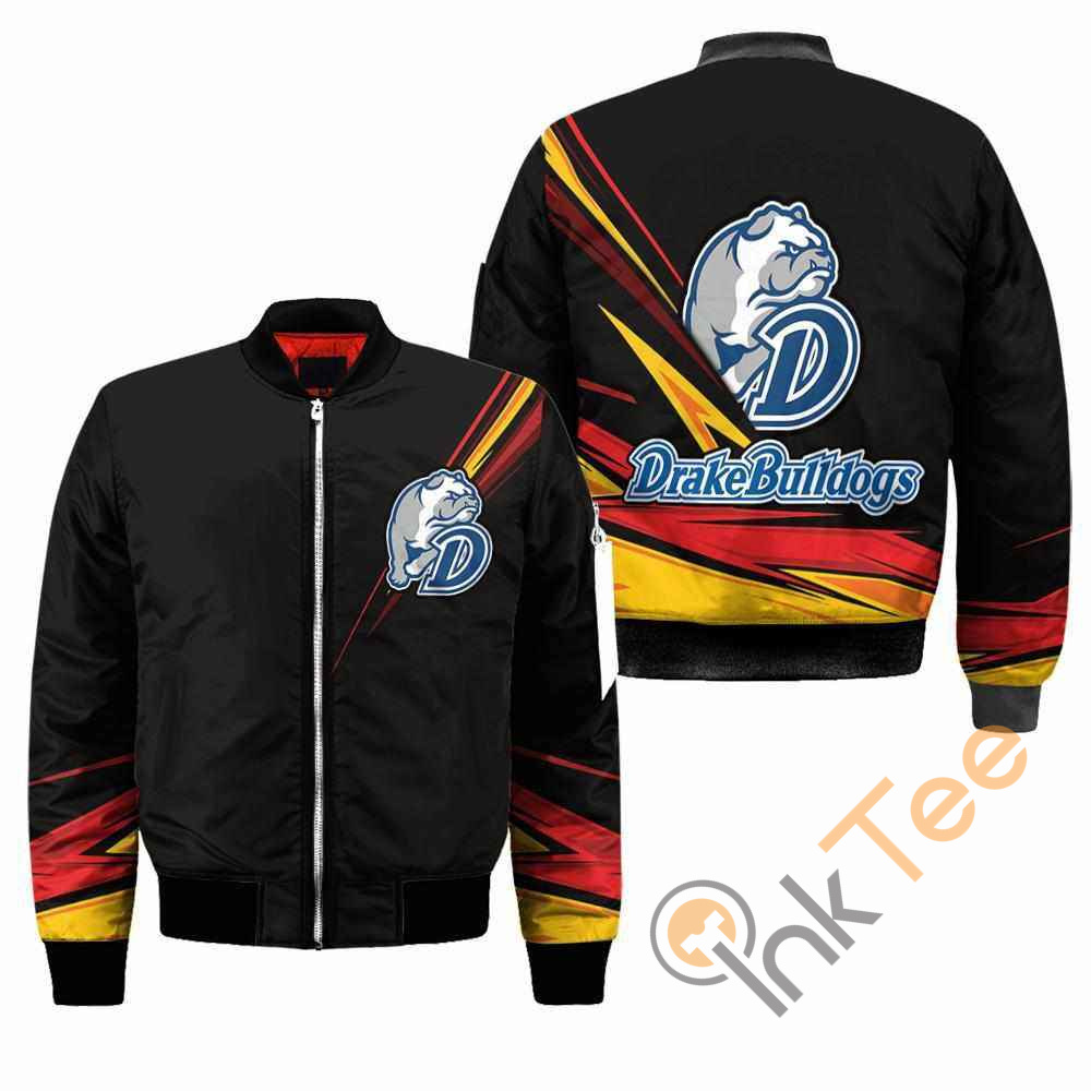 Drake Bulldogs NCAA Black Apparel Best Christmas Gift For Fans Bomber Jacket