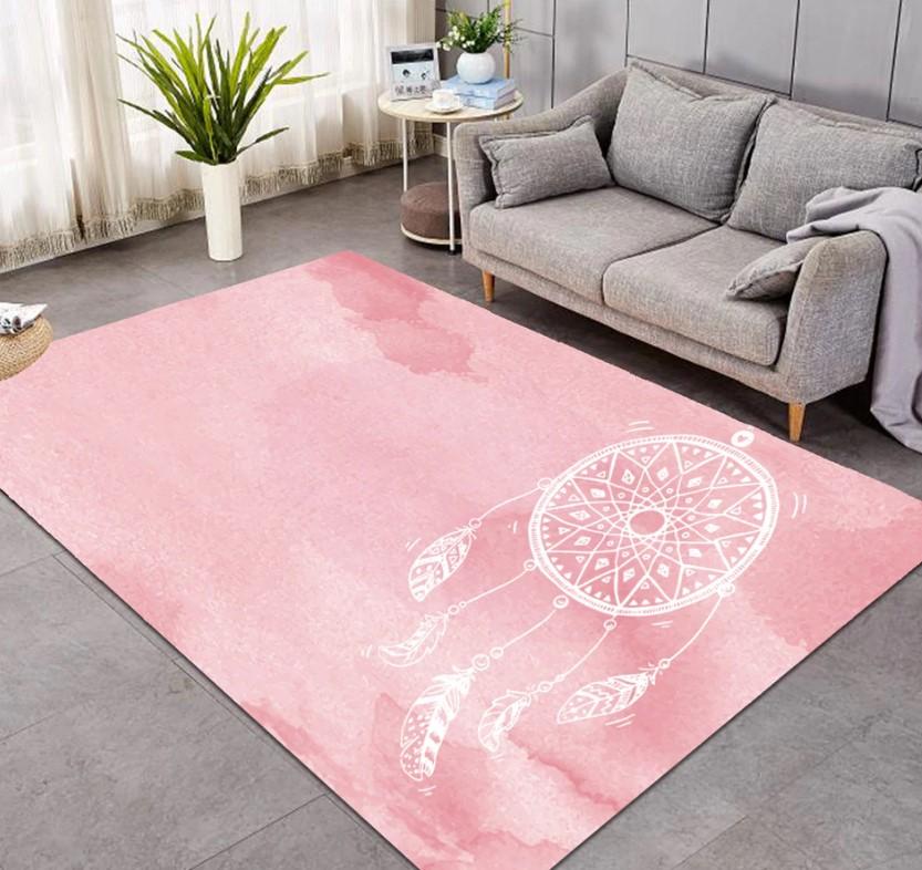 Dreamcatcher Pink Living Room Limited Edition Rug