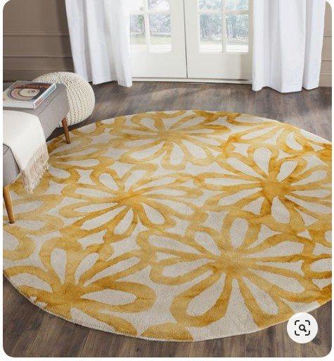 Dye Caron Vintage Boho Wool Limited Edition Round Rug