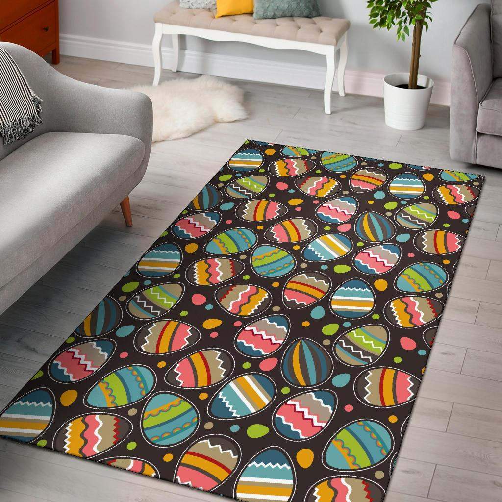 Easter Eggs Pattern Print Design Limited Edition Rug