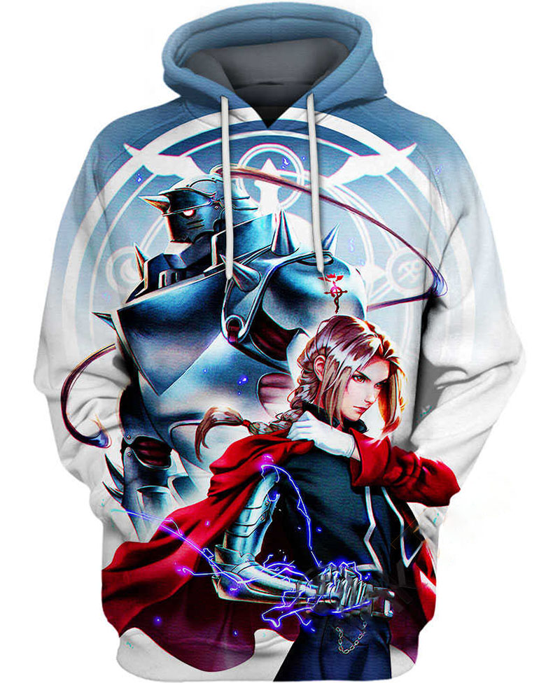 Edward Elric Alphonse Elric Hoodie 3D