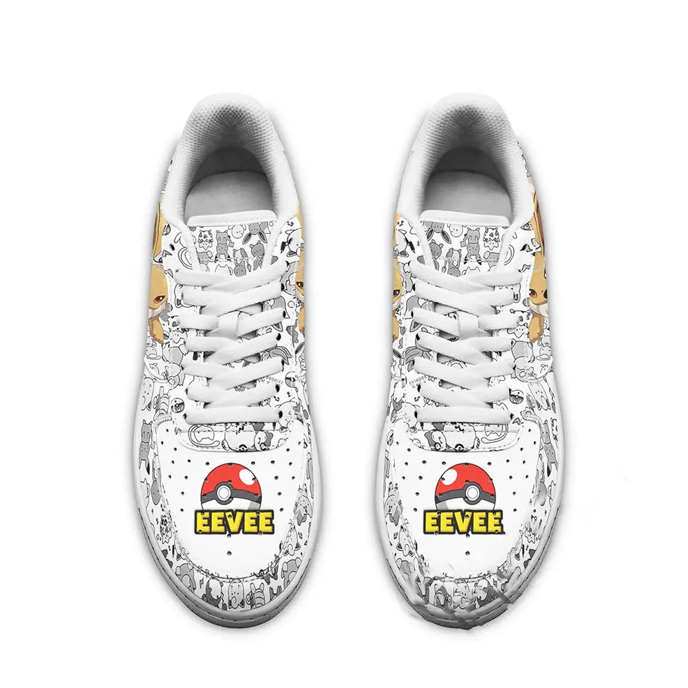 Eevee Pokemon Fan Gift Idea Amazon Nike Air Force Shoes