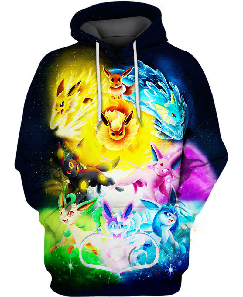 Eeveelutions Hoodie 3D