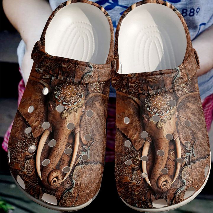 Elephant Indian Crocs Clog Shoes