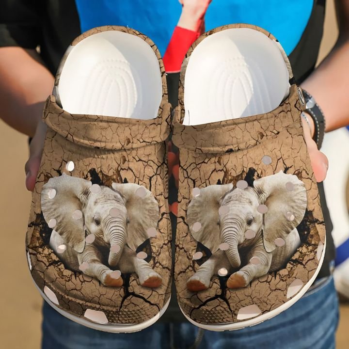 Elephant Lovely Crocs Clog Shoes