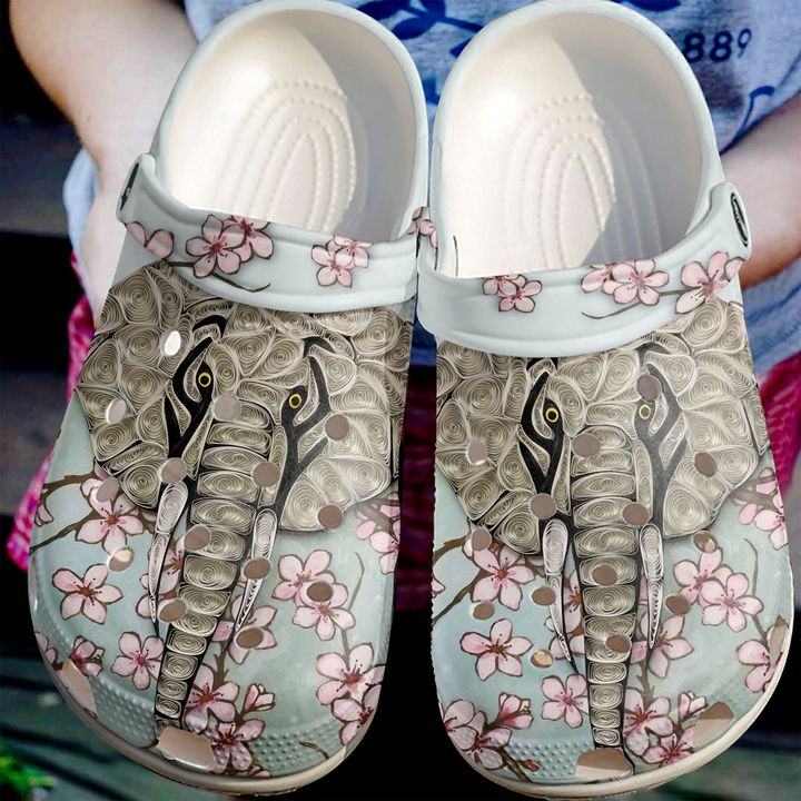 Elephant Quilled Crocs Clog Shoes