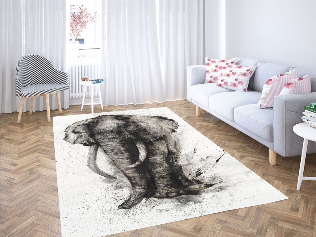 Elephant Spark Living Room Modern Carpet Rug