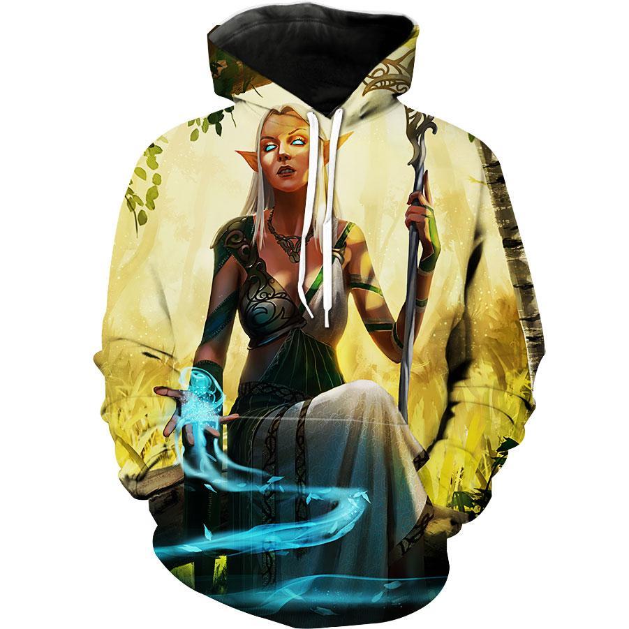 Elf Magic High Fantasy Elf Hoodie 3D