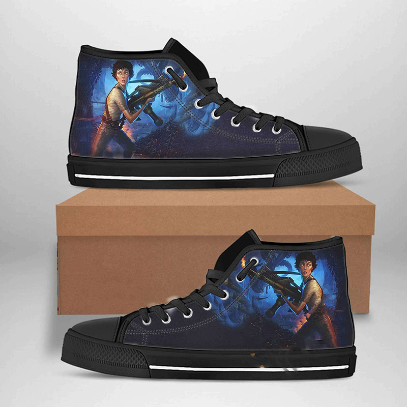 Ellen Ripley Best Movie Character High Top Shoes