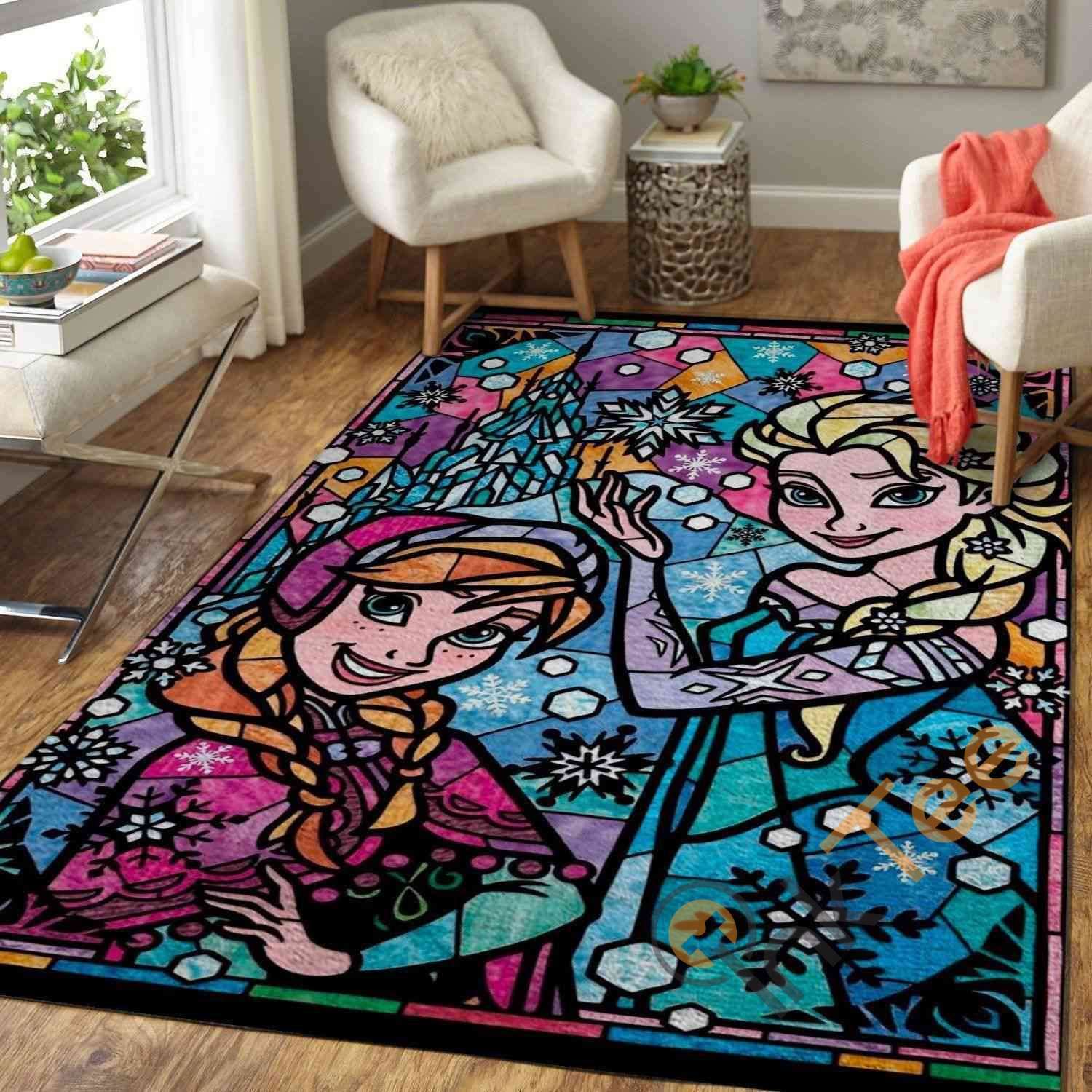 Elsa Anna Frozen Disney princess Area Rug